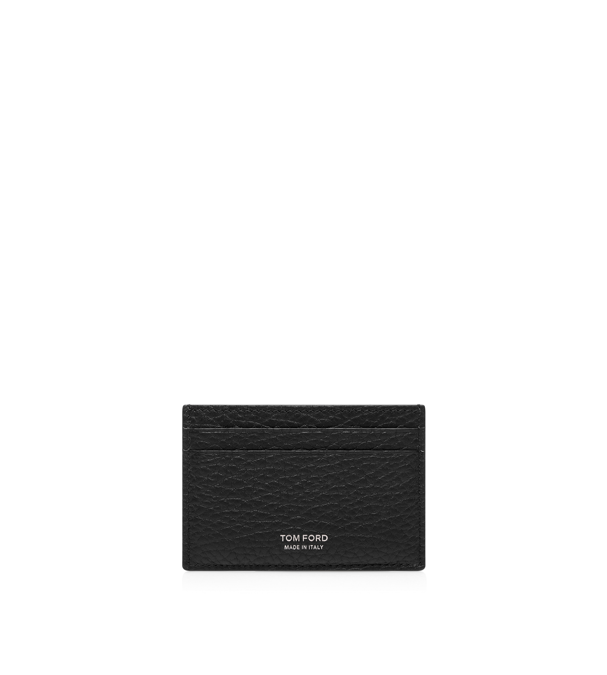 Printed Deer Leather Elongated T Line Classic Card Holder