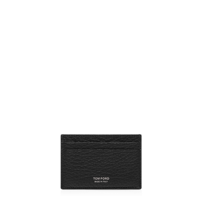 Printed Deer Leather Elongated T Line Classic Card Holder