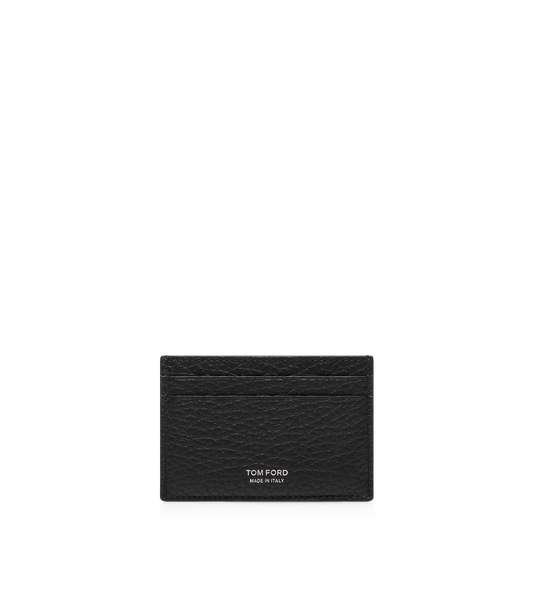 Printed Deer Leather Elongated T Line Classic Card Holder