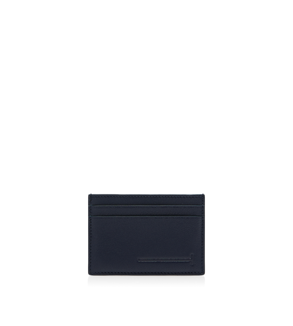 Supple Grain Leather Elongated T Line Classic Card Holder