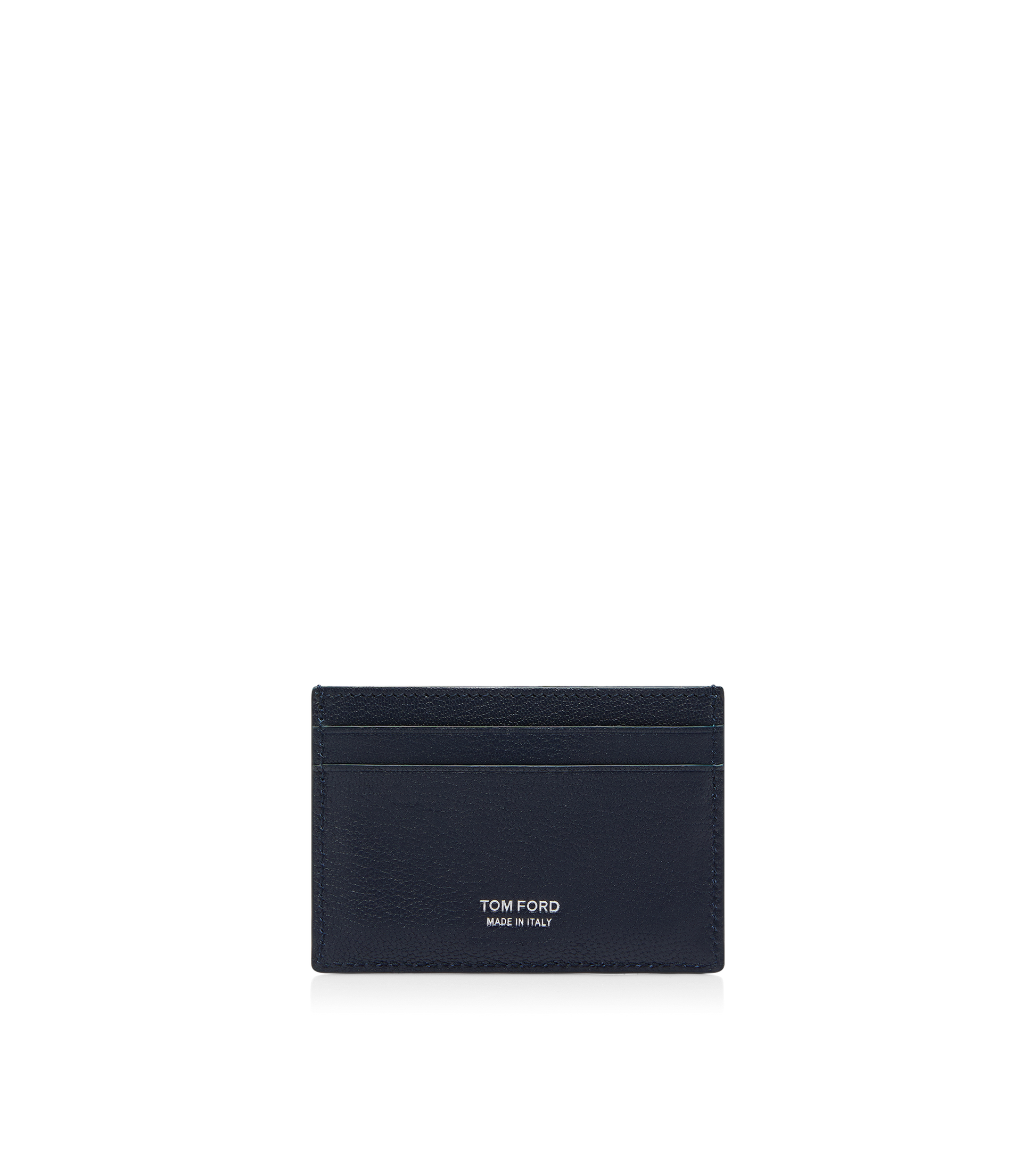 Supple Grain Leather Elongated T Line Classic Card Holder