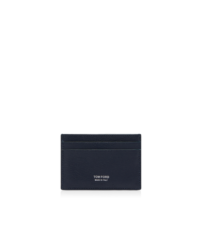 Supple Grain Leather Elongated T Line Classic Card Holder