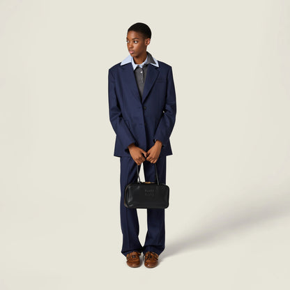 Beau leather top-handle bag