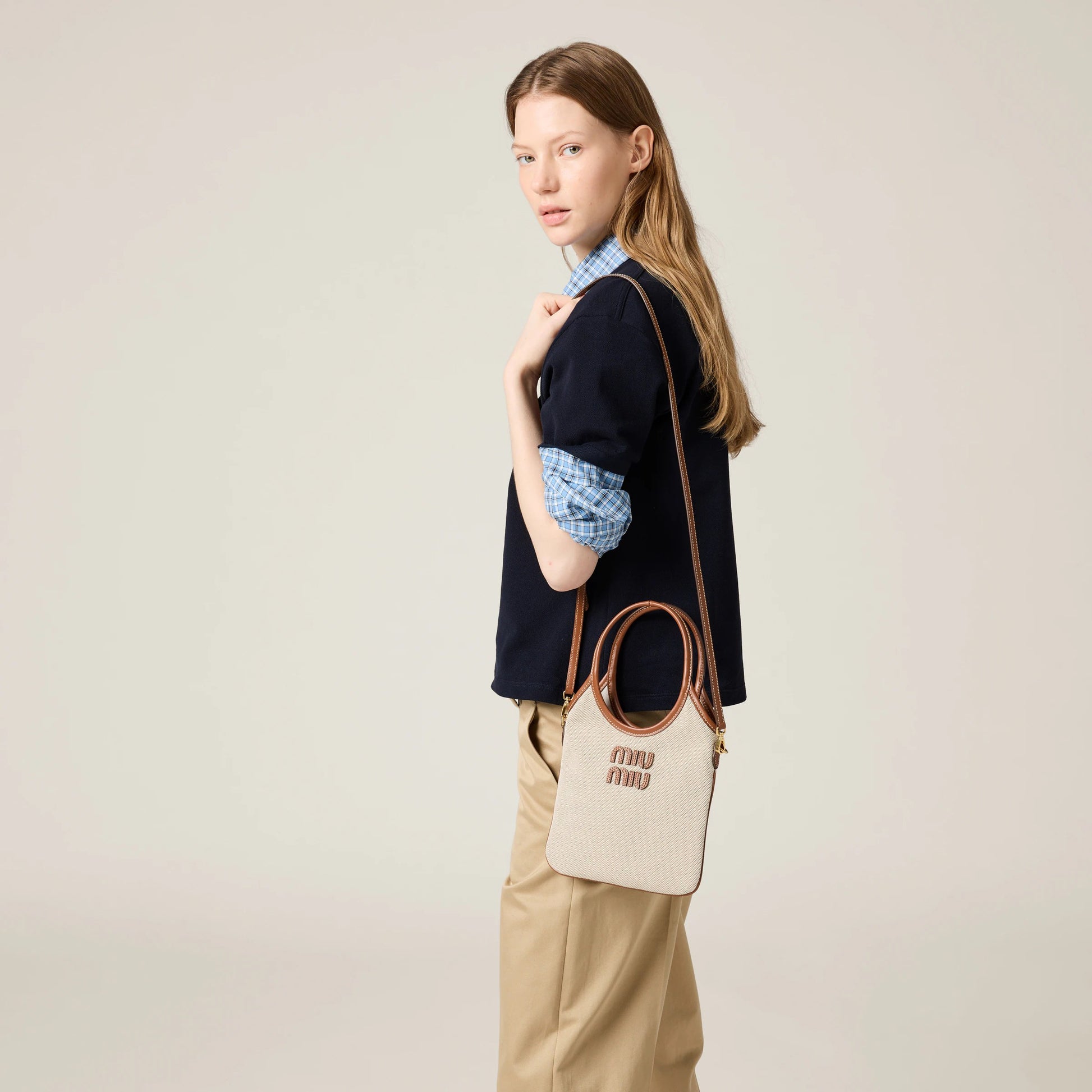 Ivy canvas and leather bag