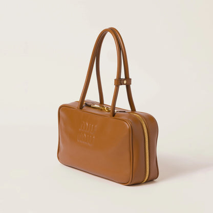 Beau leather top-handle bag