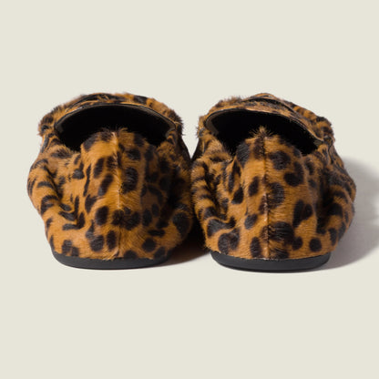 Ruches printed leather loafers