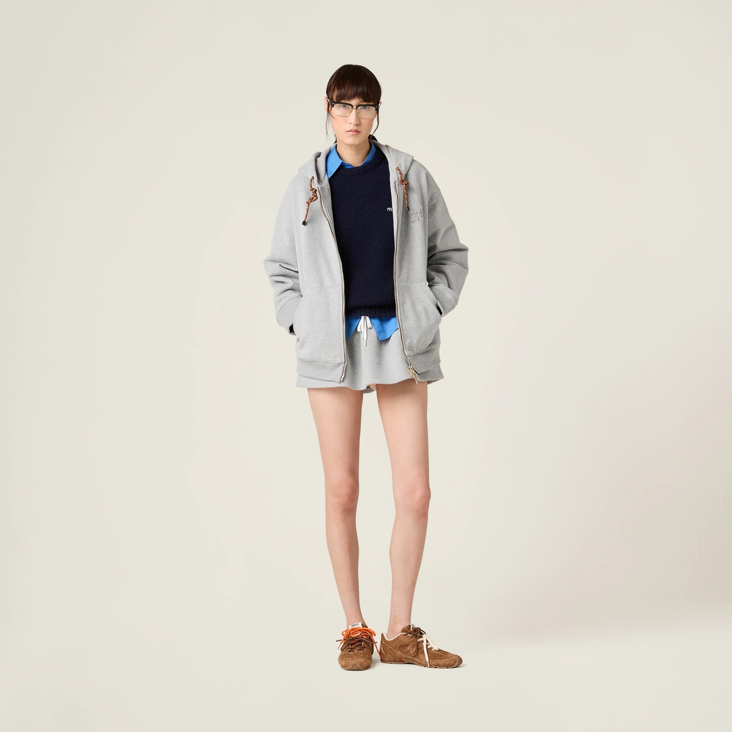 Cotton fleece sweatshirt