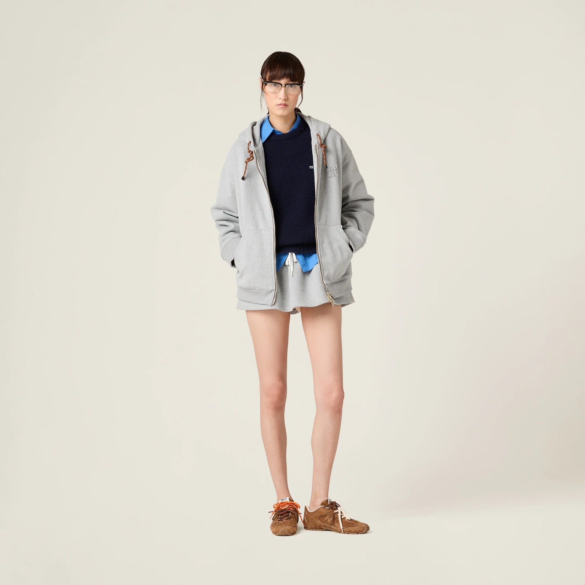 Cotton fleece sweatshirt