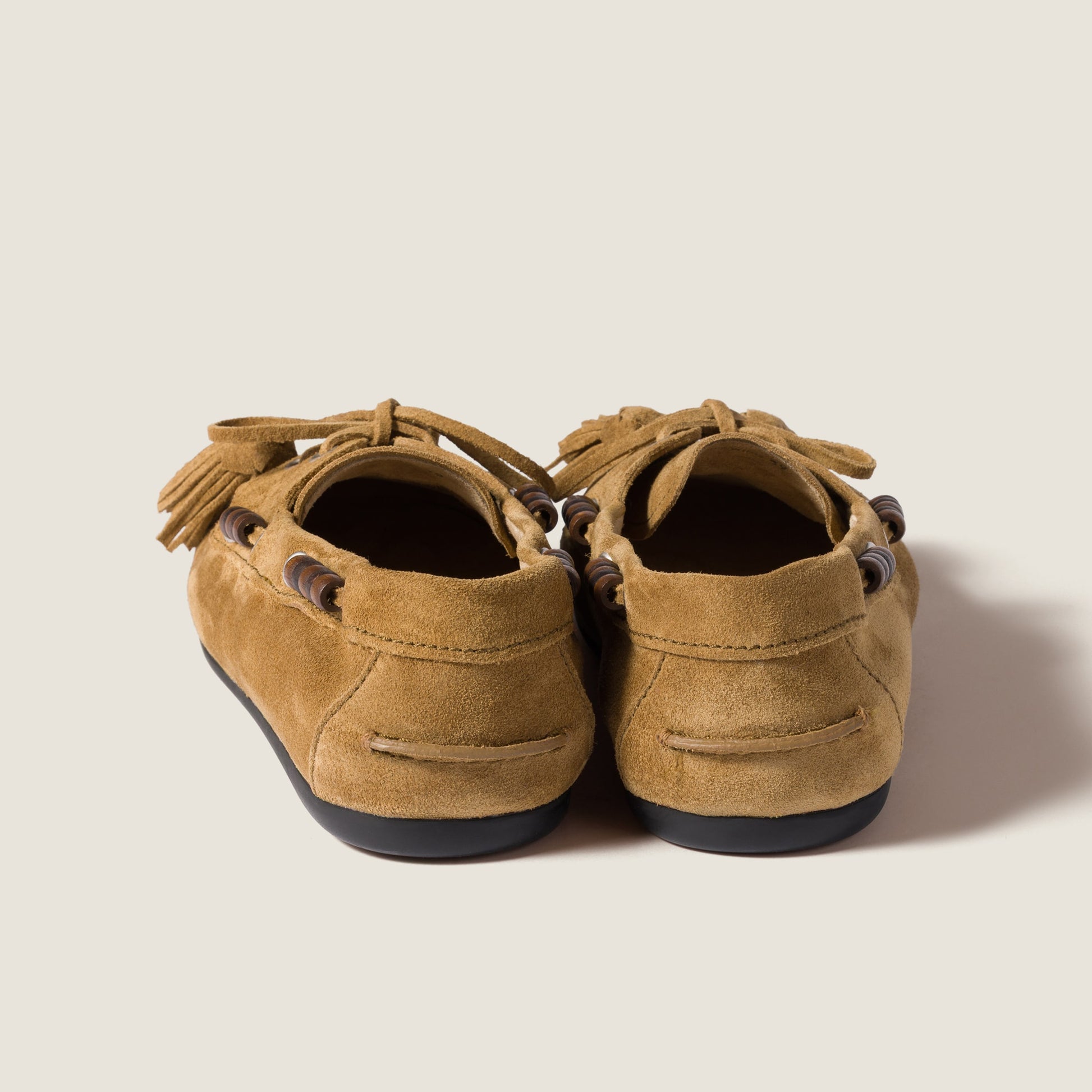 Suede Deck shoes with tassels