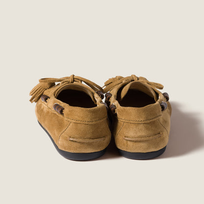 Suede Deck shoes with tassels