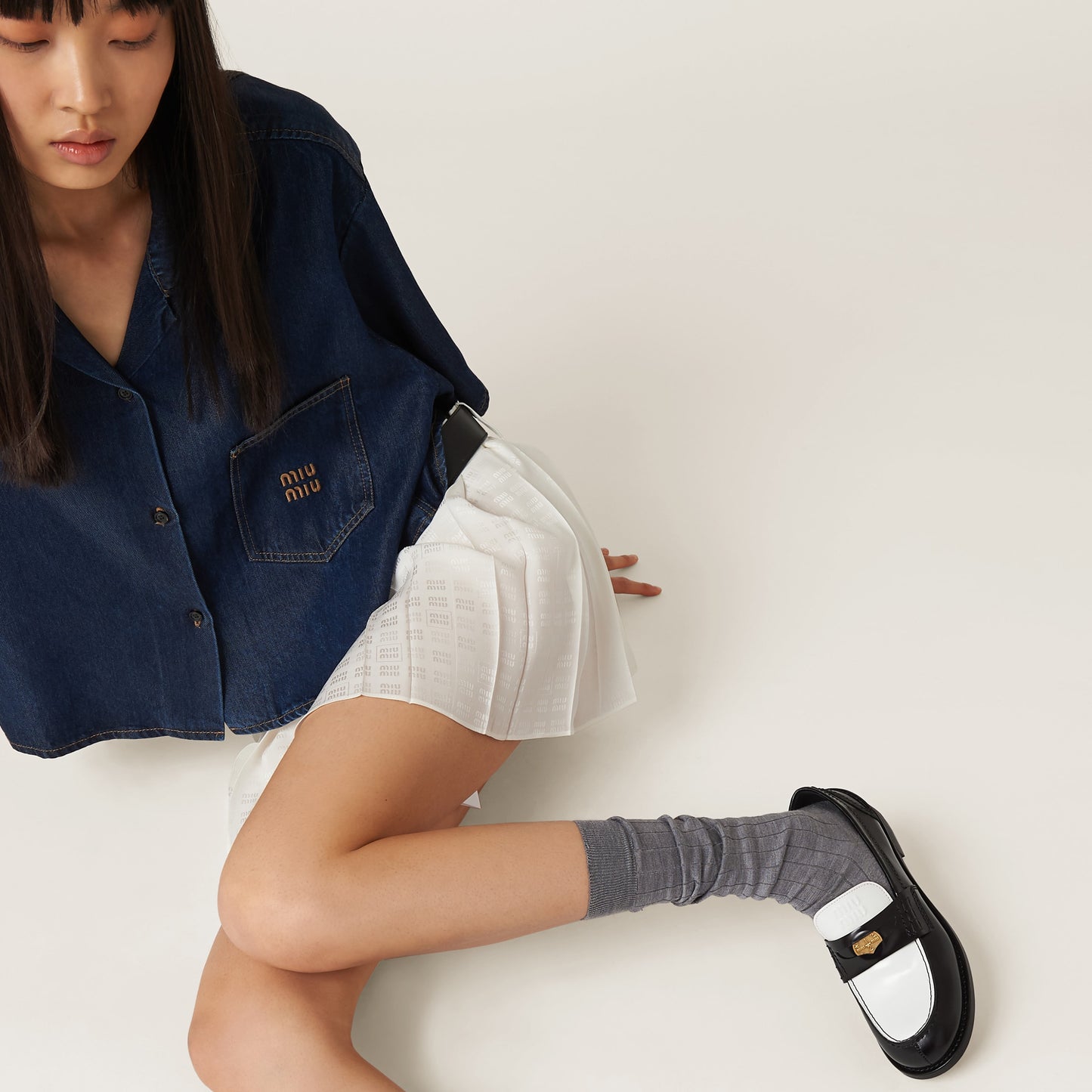 Leather penny loafers