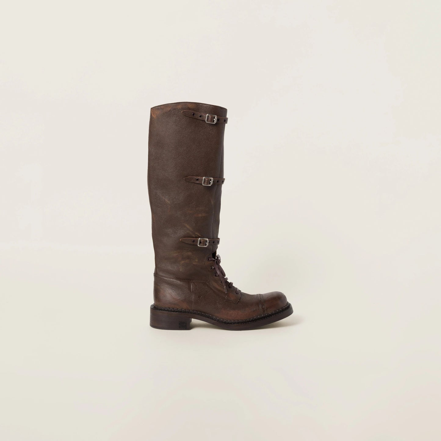 Leather boots