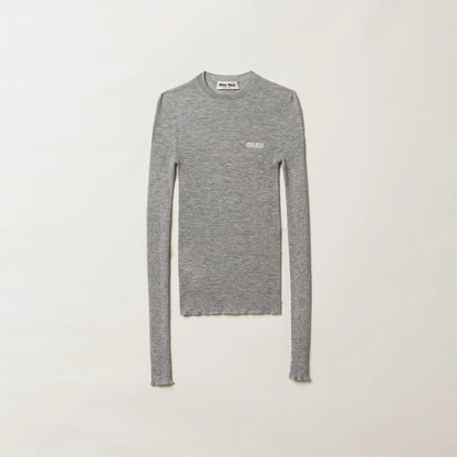 Cashmere and silk sweater
