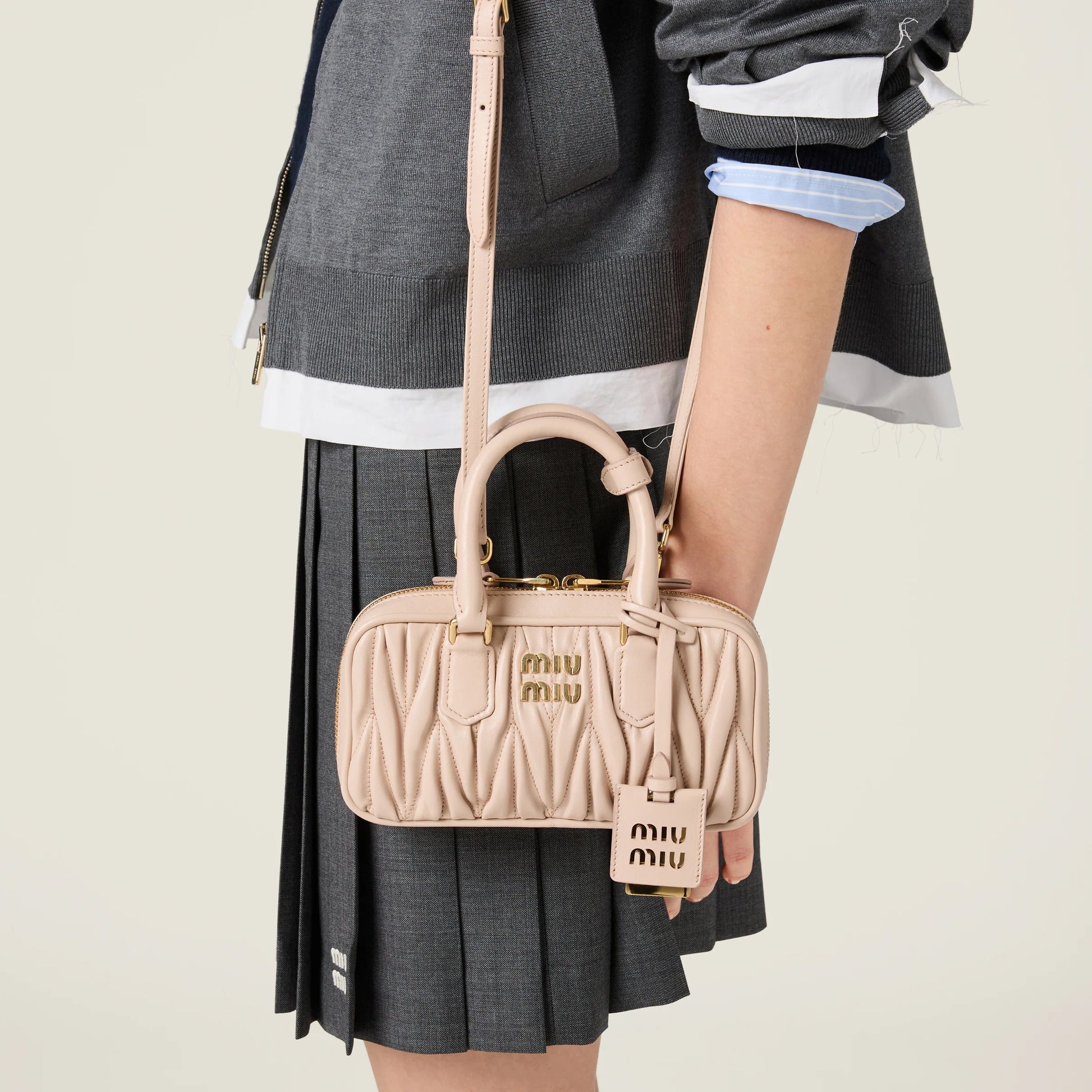 Arcadie matelassé nappa leather mini-bag