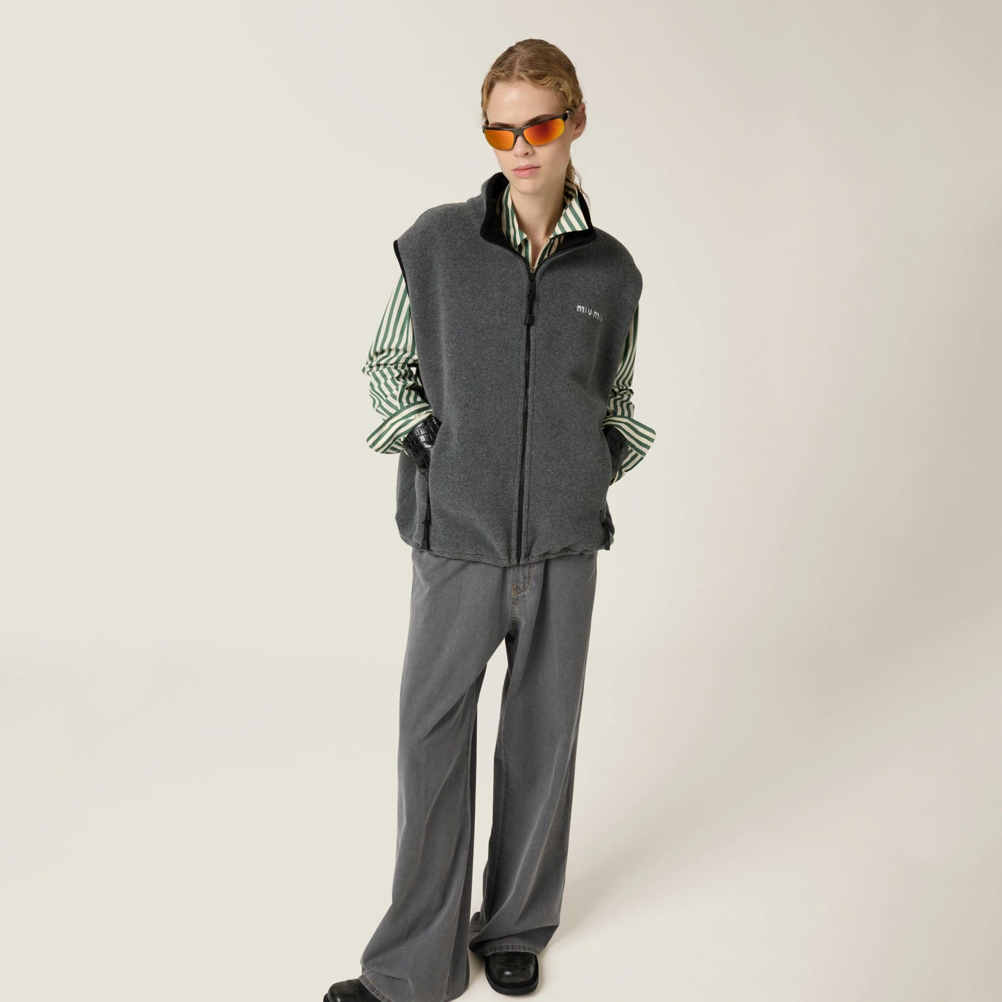 Cotton fleece sweatshirt
