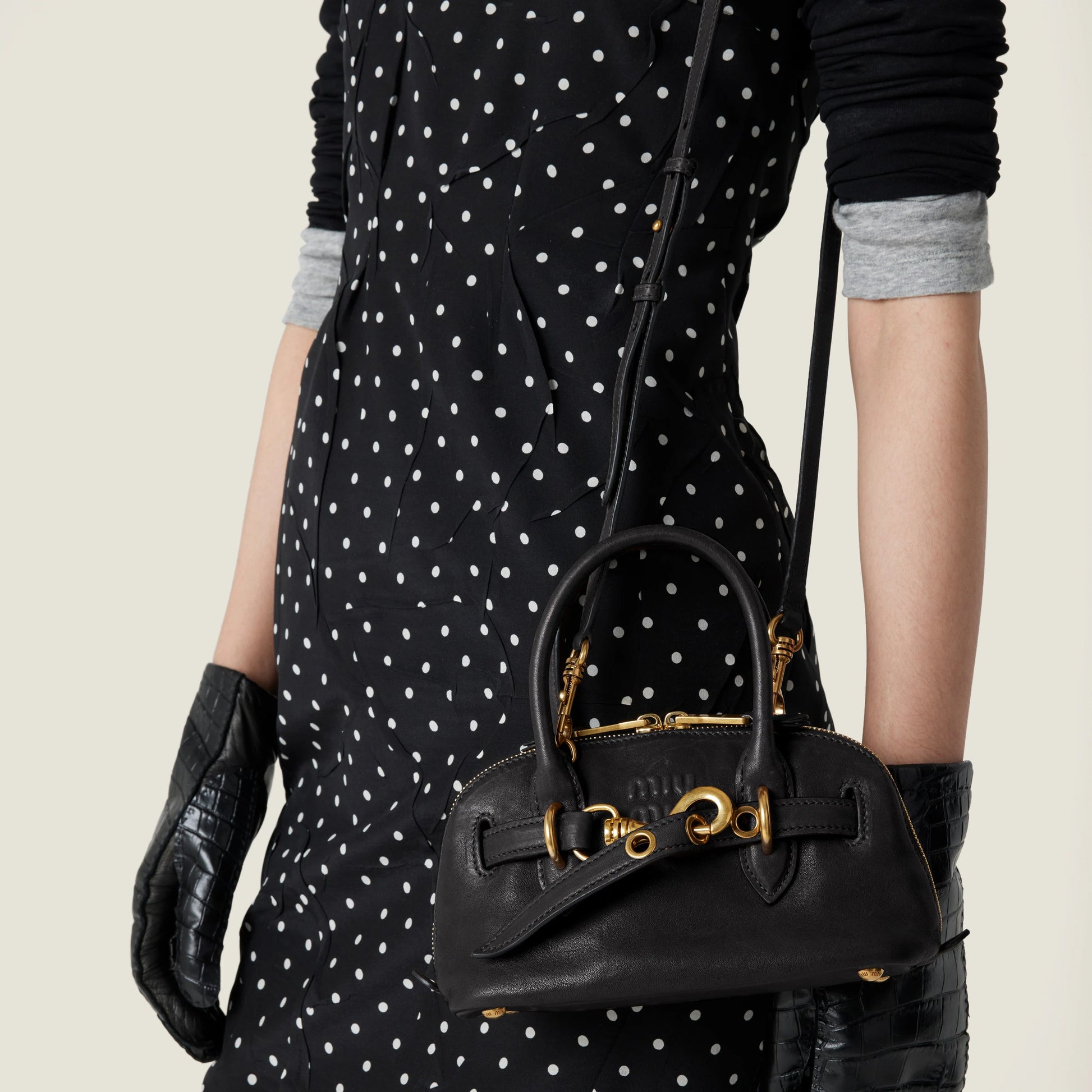 Aventure mini nappa leather bag
