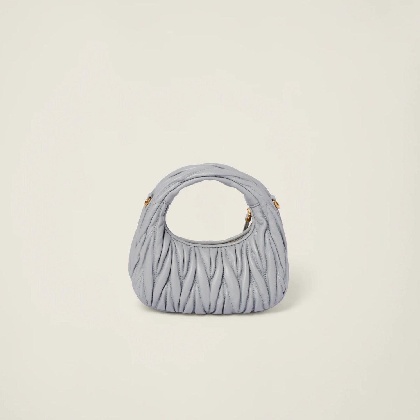 Wander matelassé nappa leather hobo mini-bag