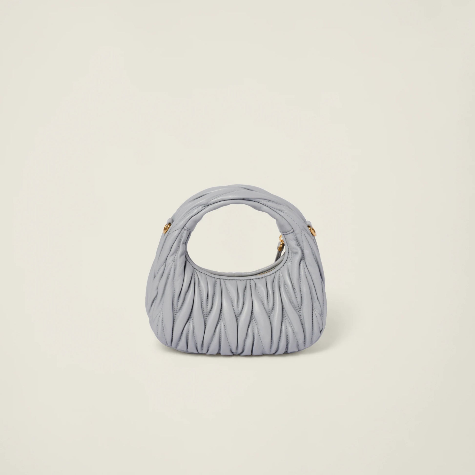 Wander matelassé nappa leather hobo mini-bag