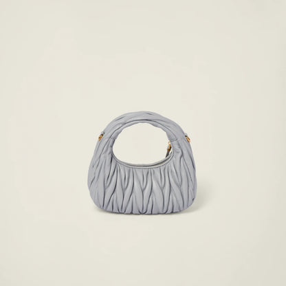 Wander matelassé nappa leather hobo mini-bag