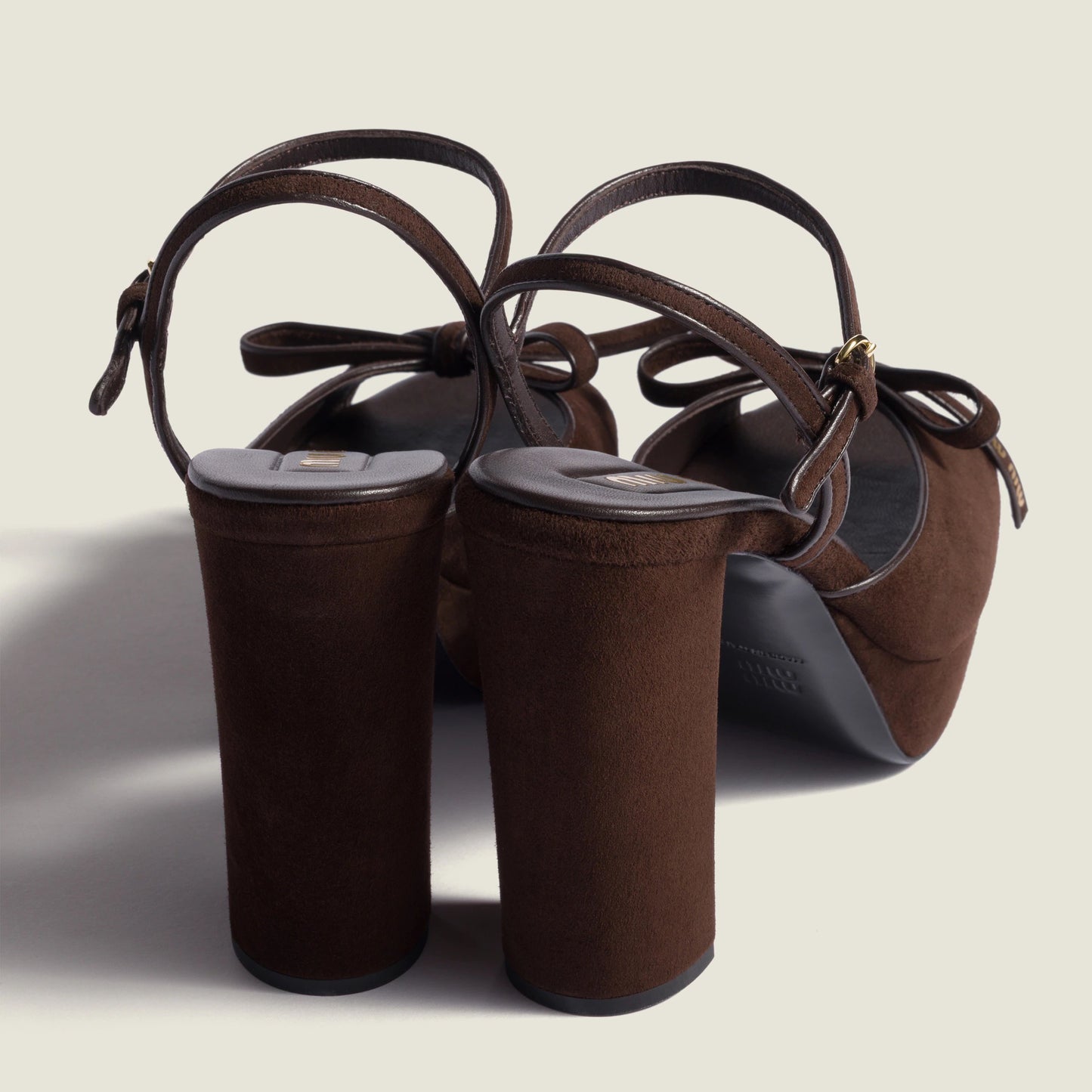 Suede platform sandals