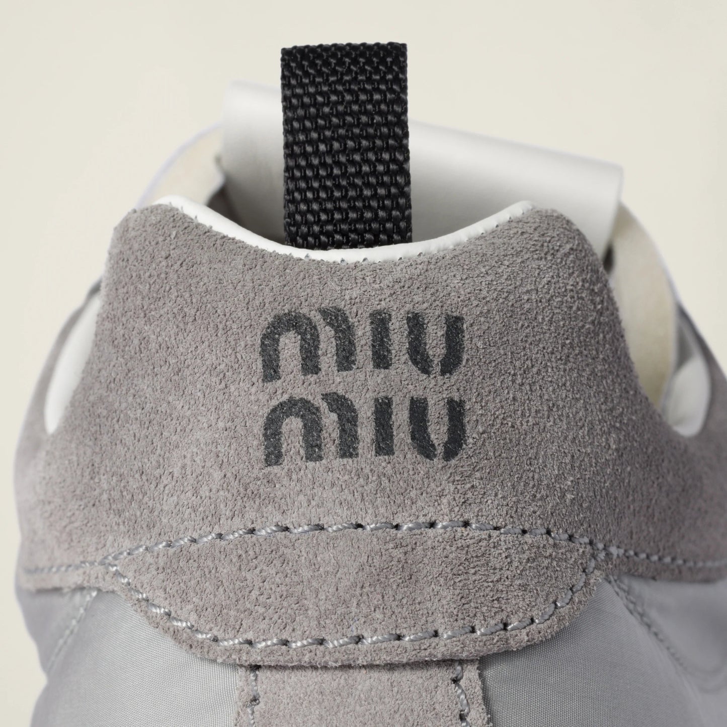 Tyre technical fabric and suede sneakers
