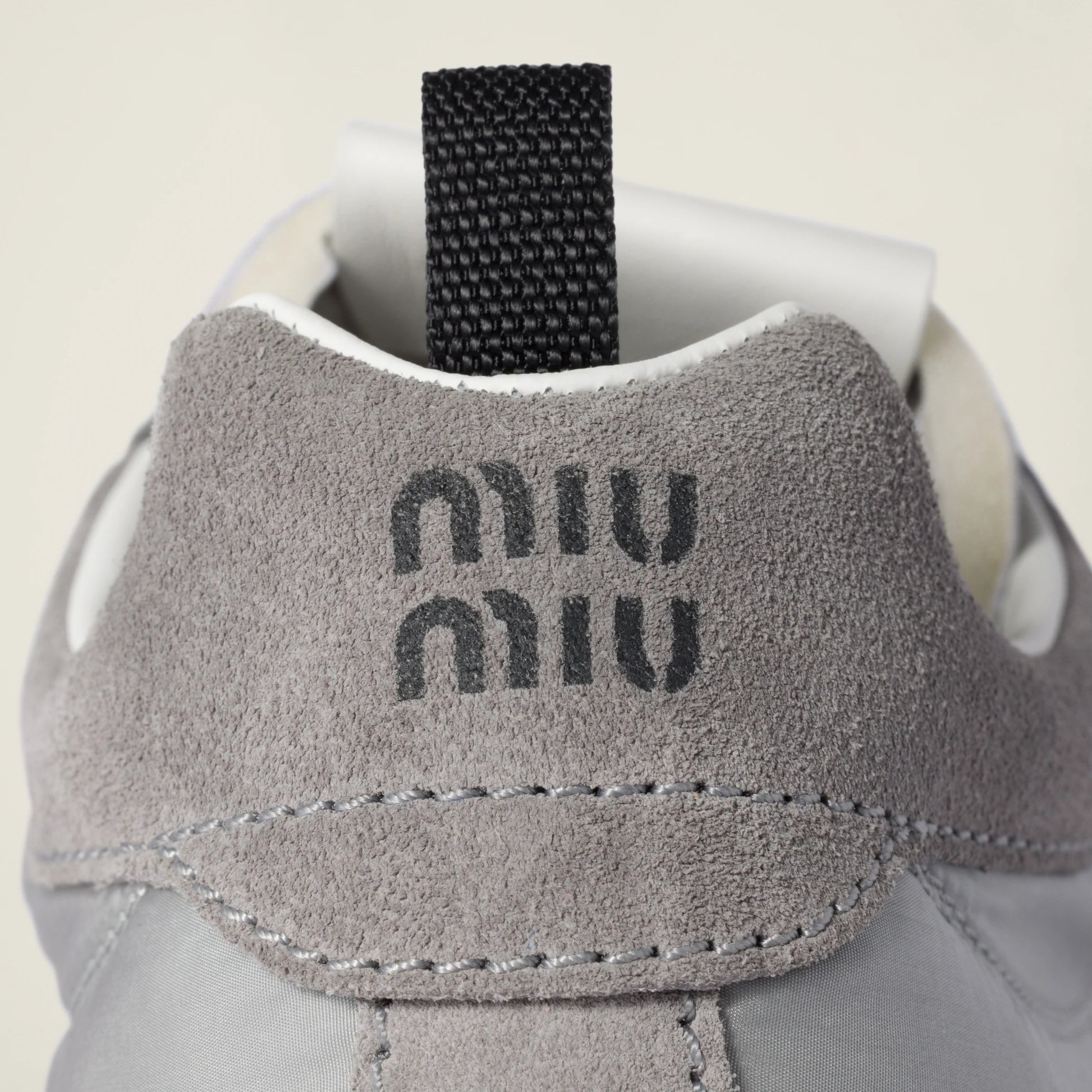 Tyre technical fabric and suede sneakers