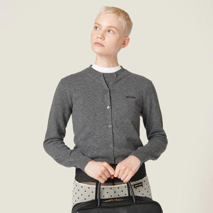 Cashmere knit cardigan