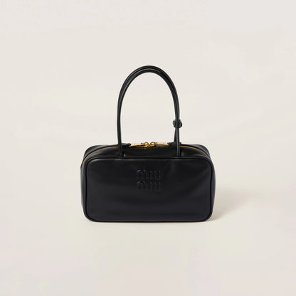Beau leather top-handle bag
