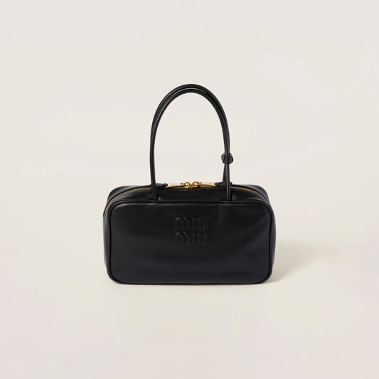 Beau leather top-handle bag