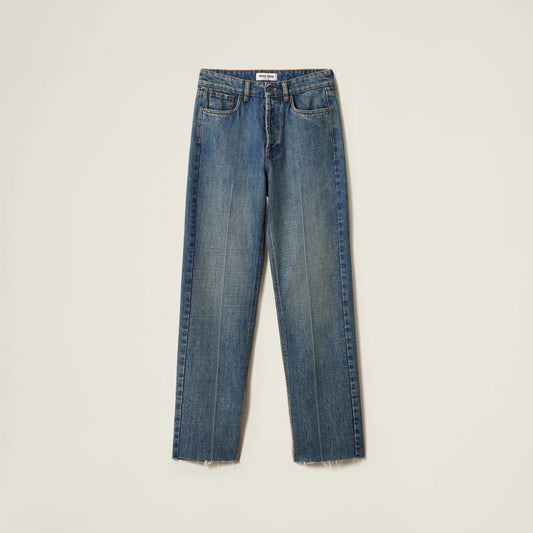 Denim five-pocket jeans