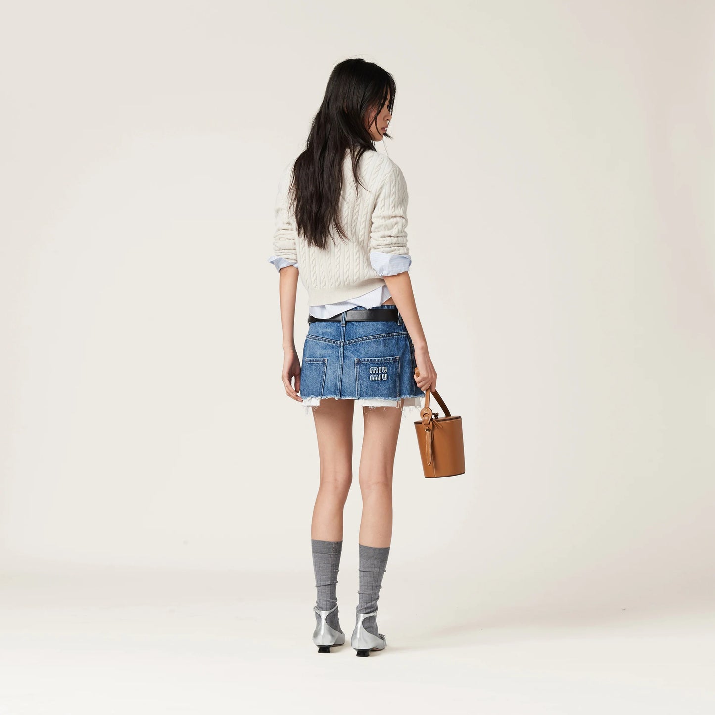 Denim miniskirt