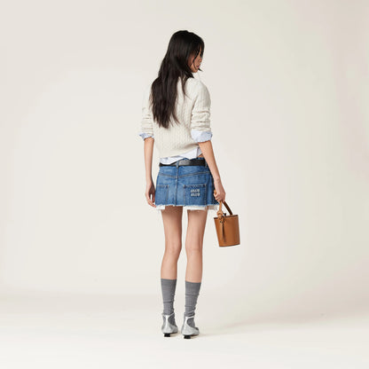 Denim miniskirt