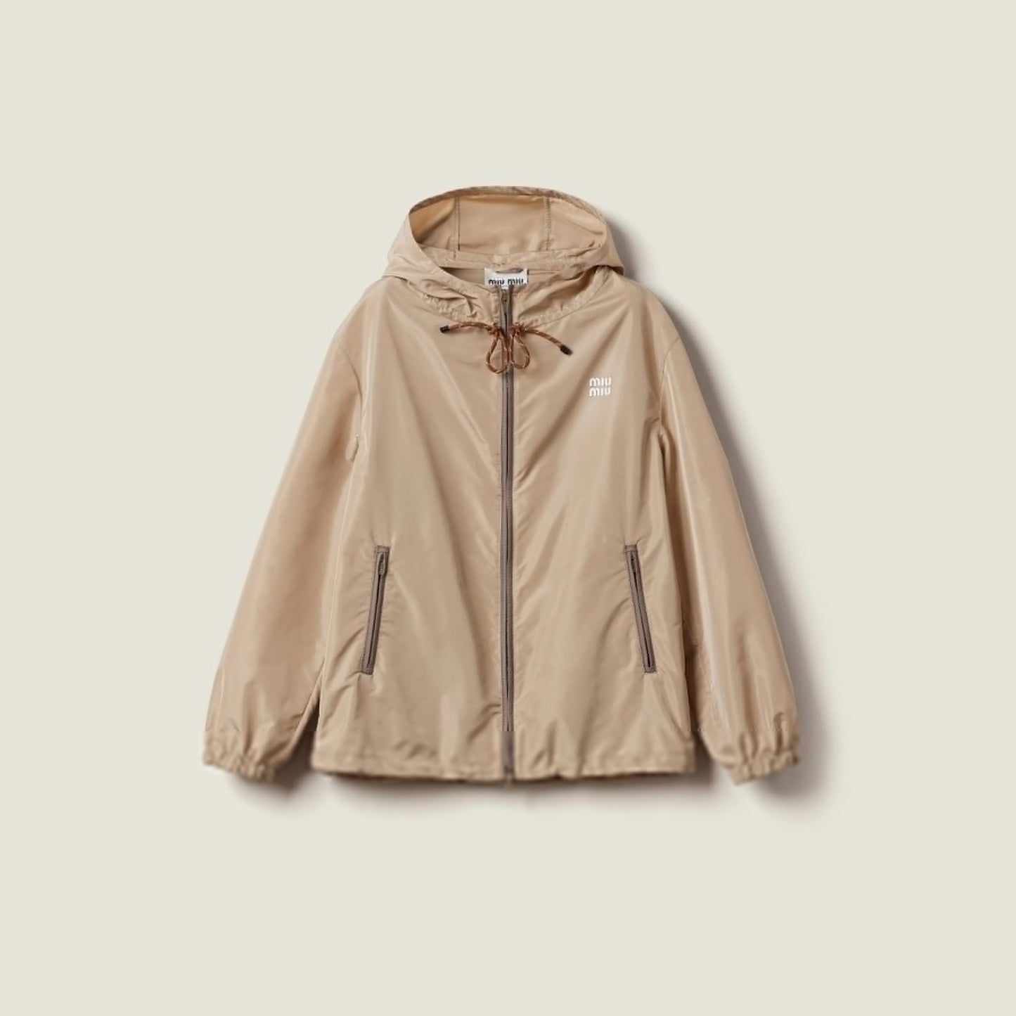 Technical fabric blouson jacket