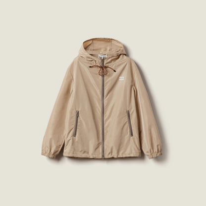 Technical fabric blouson jacket