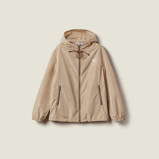 Technical fabric blouson jacket