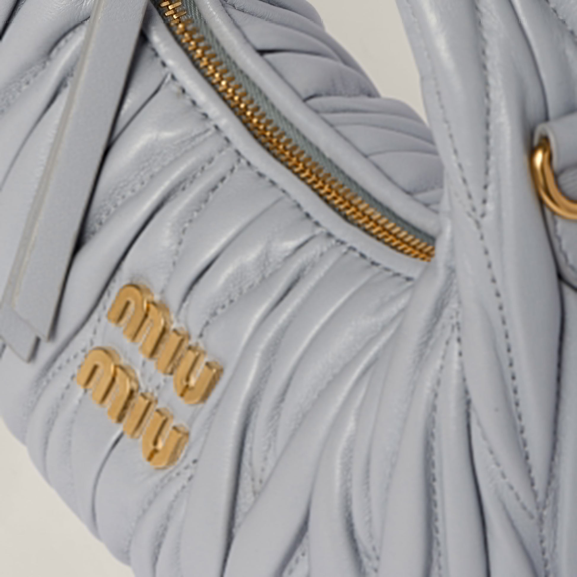Wander matelassé nappa leather hobo mini-bag