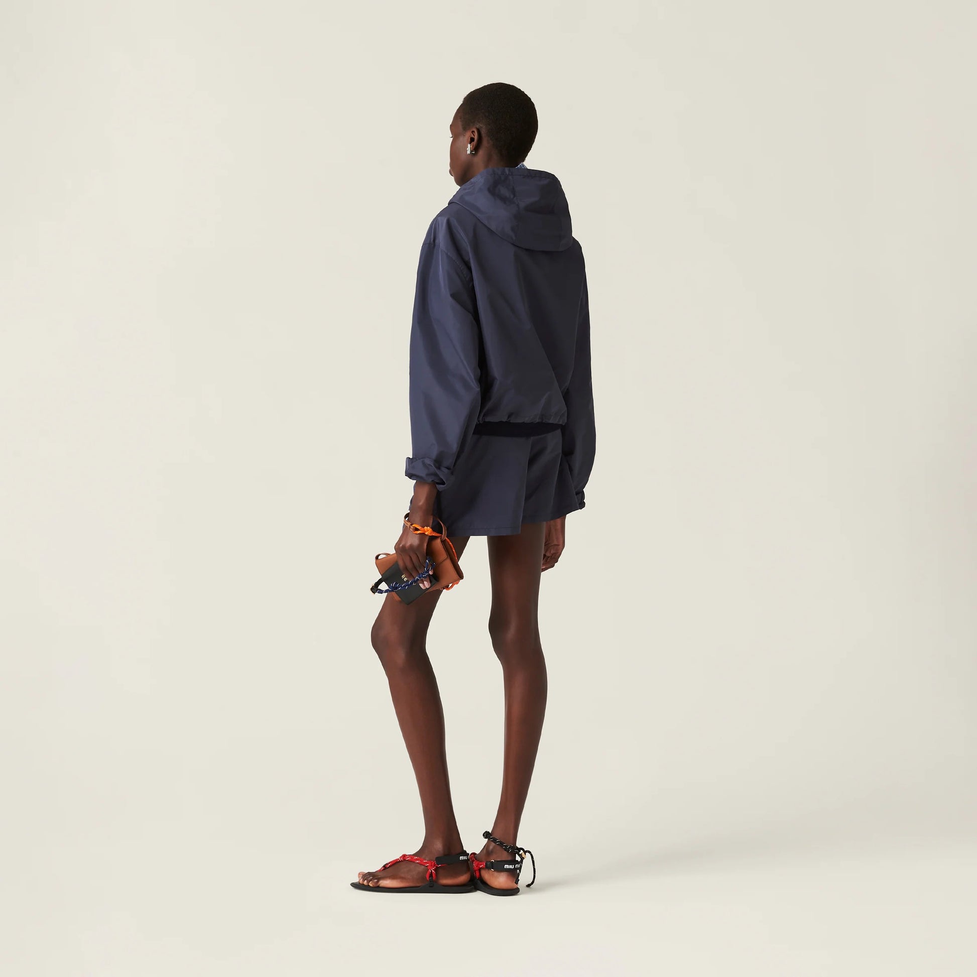 Technical fabric shorts