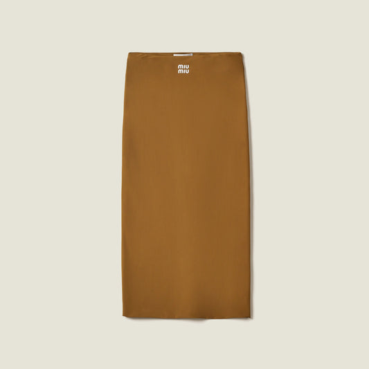 Stretch jersey skirt