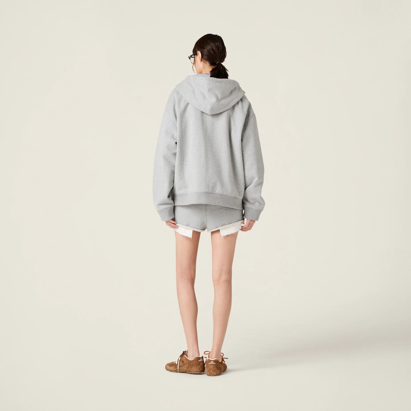 Cotton fleece shorts