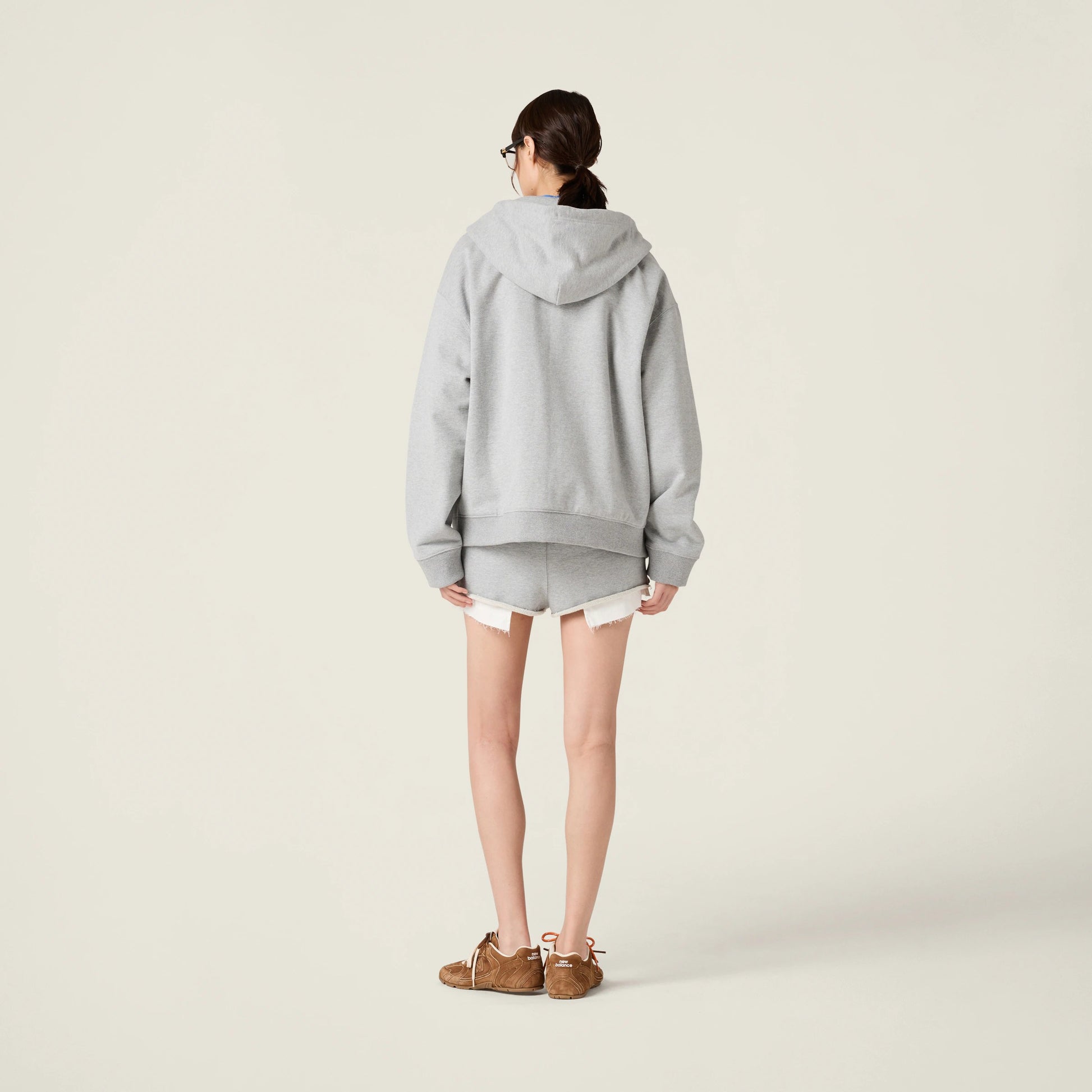 Cotton fleece shorts