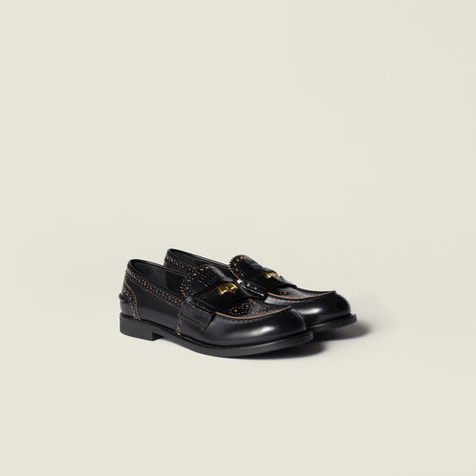 Leather loafers