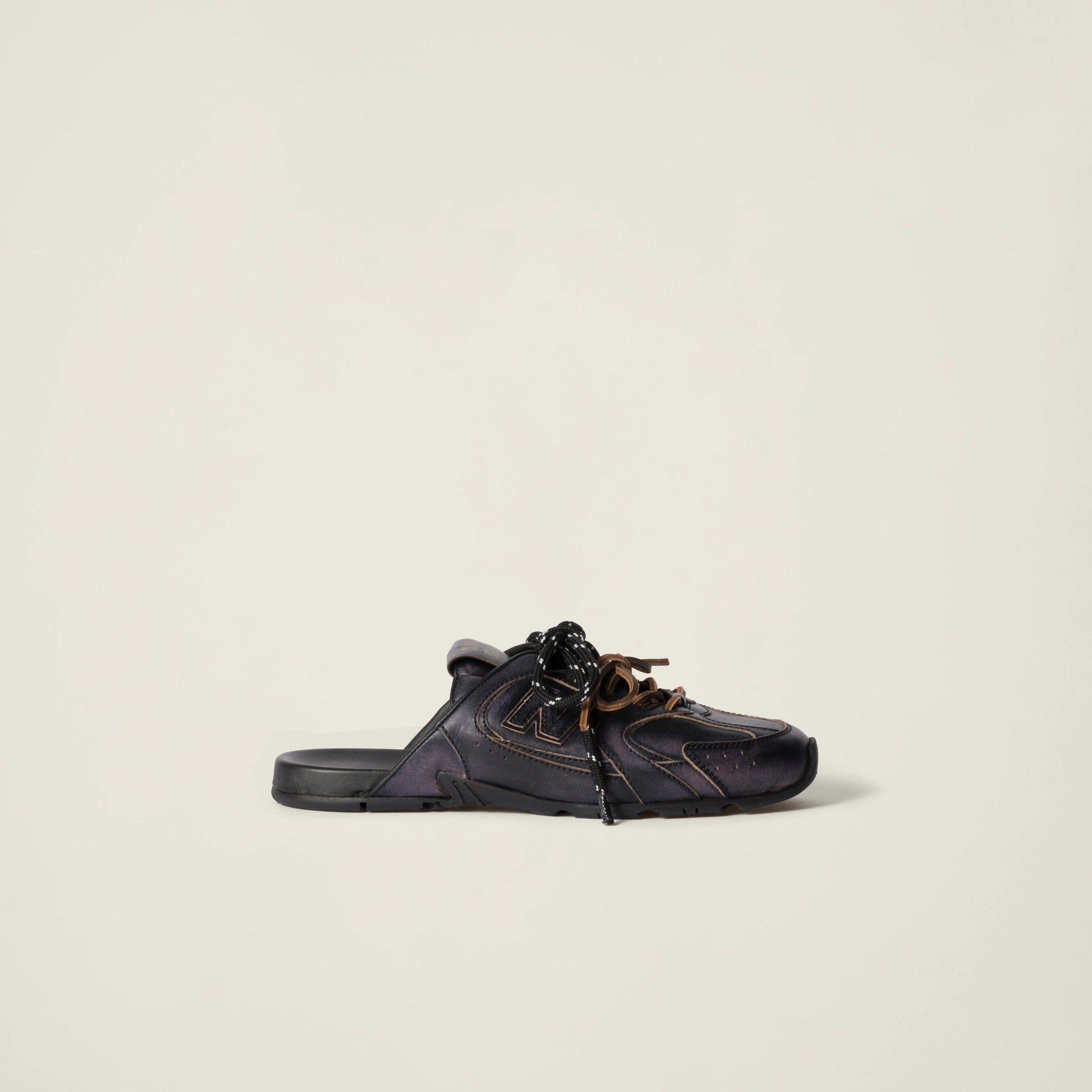 New Balance X Miu Miu 530 SL deco calf leather mules