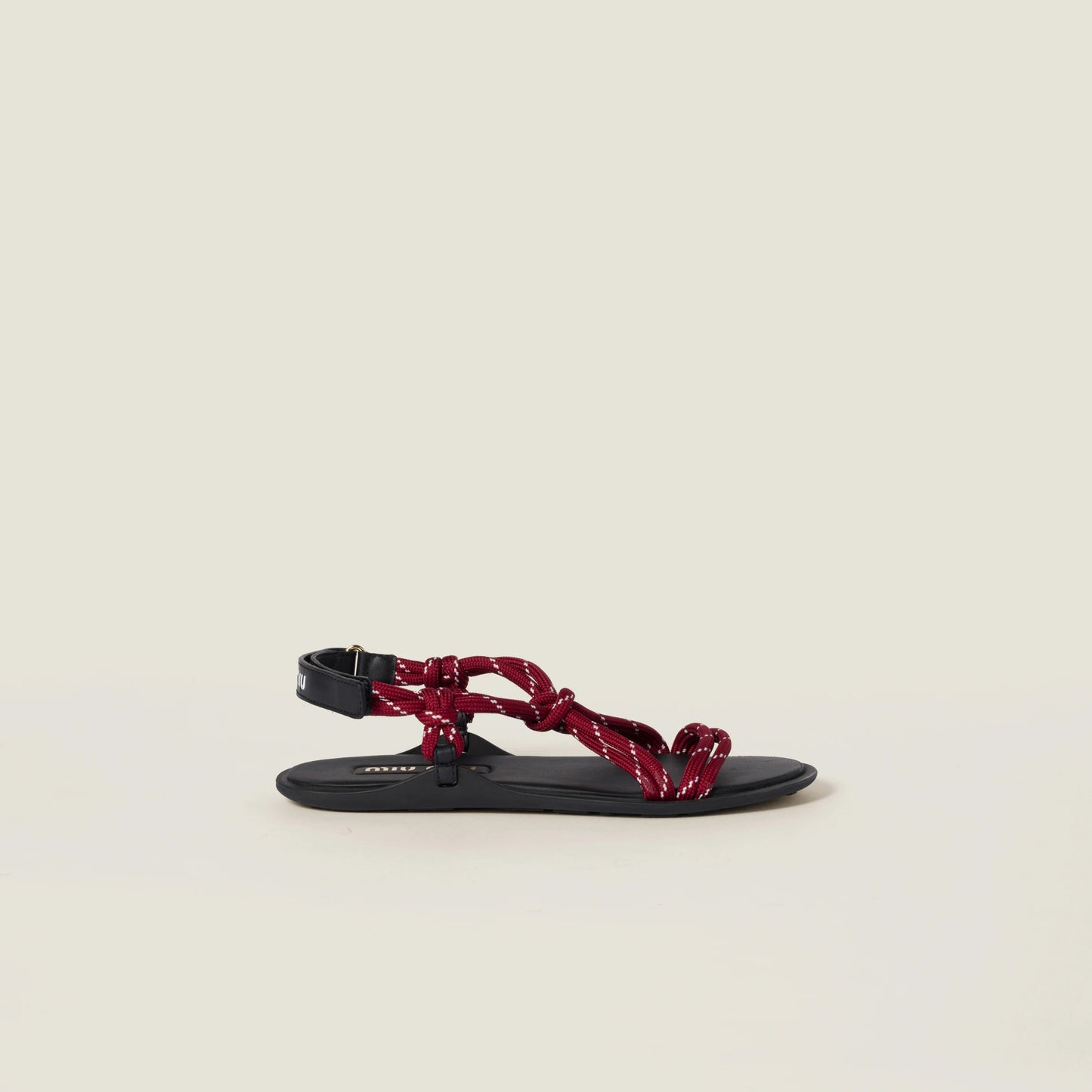 Riviere cord and leather sandals