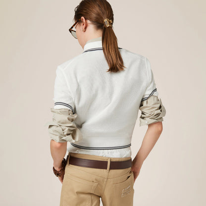 Cotton jersey polo shirt