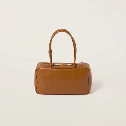 Beau leather top-handle bag