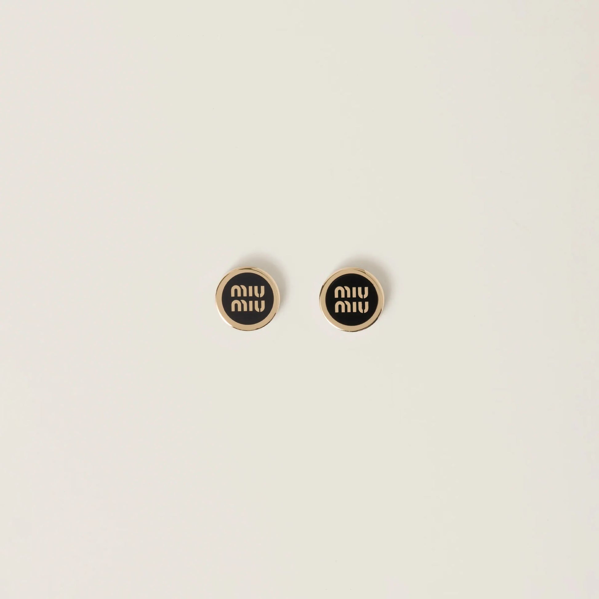 Enameled metal earrings