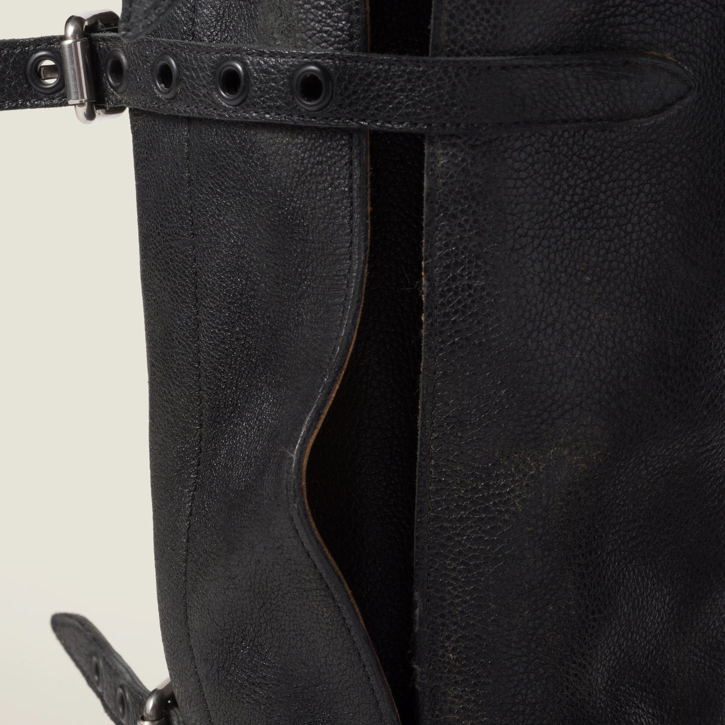 Leather boots