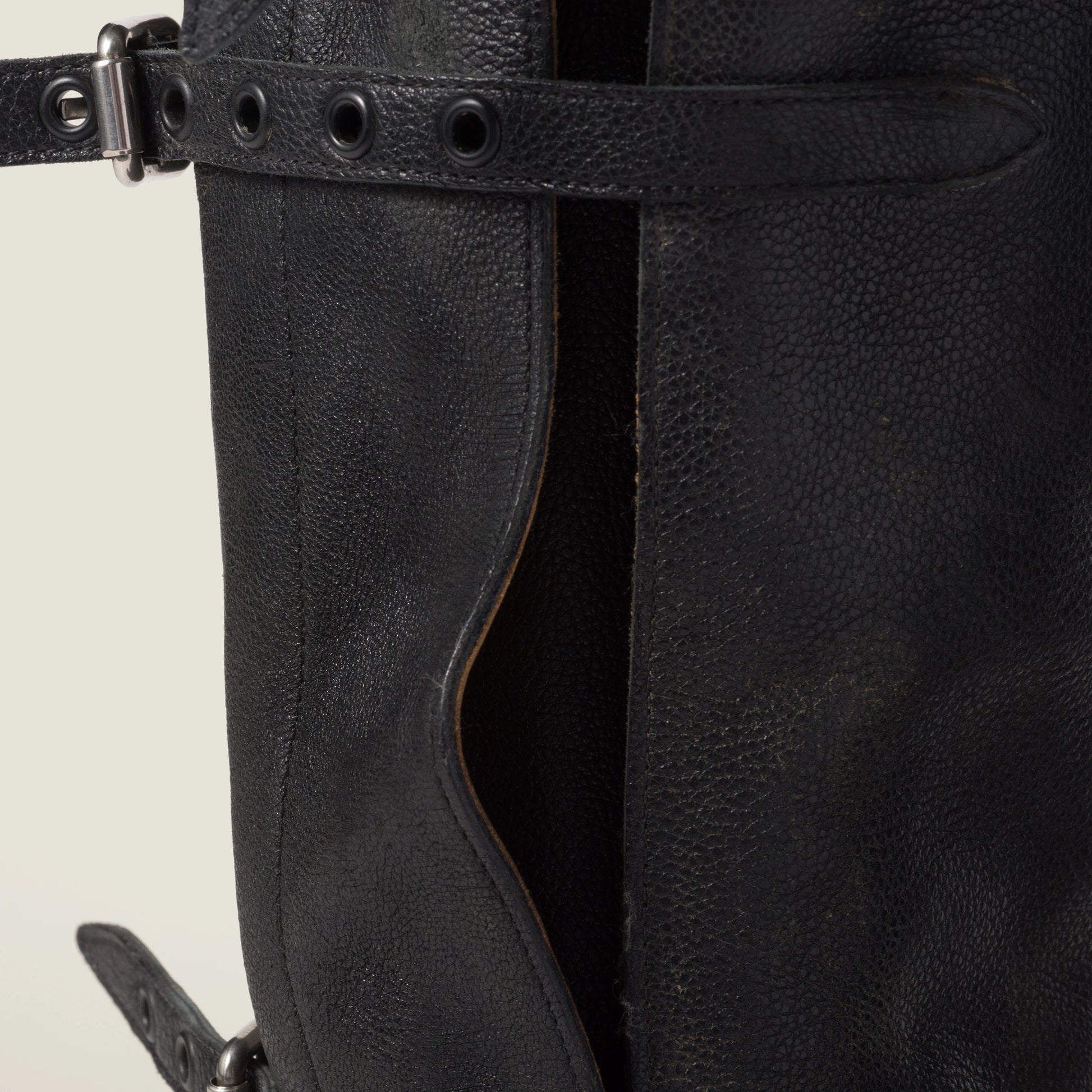 Leather boots