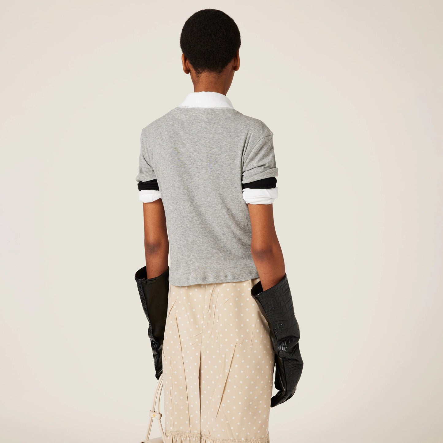 Ribbed jersey T-shirt