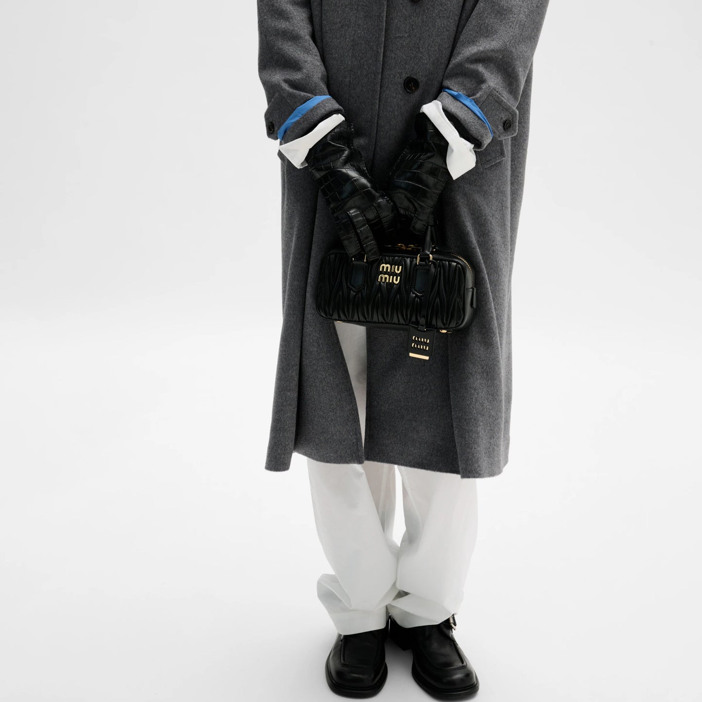 Arcadie matelassé nappa leather bag